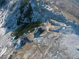 Aerial photo of Rocca di Calascio