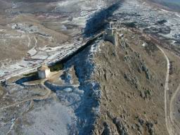 Aerial photo of Rocca di Calascio