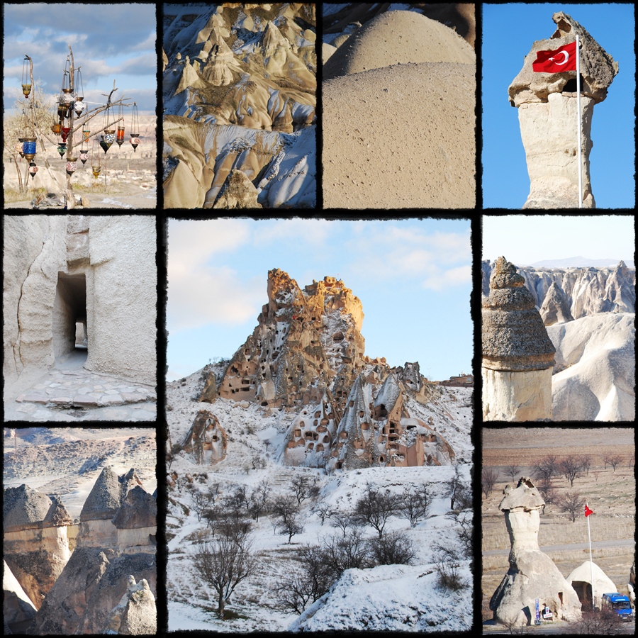 kapadocja pod sniegiem, snieg w kapadocji, cappadocia sotto la neve, cammini delle fate, open air museum, underground city, camel valley, chiese rupestre, rupestic churches, Ortahisar
