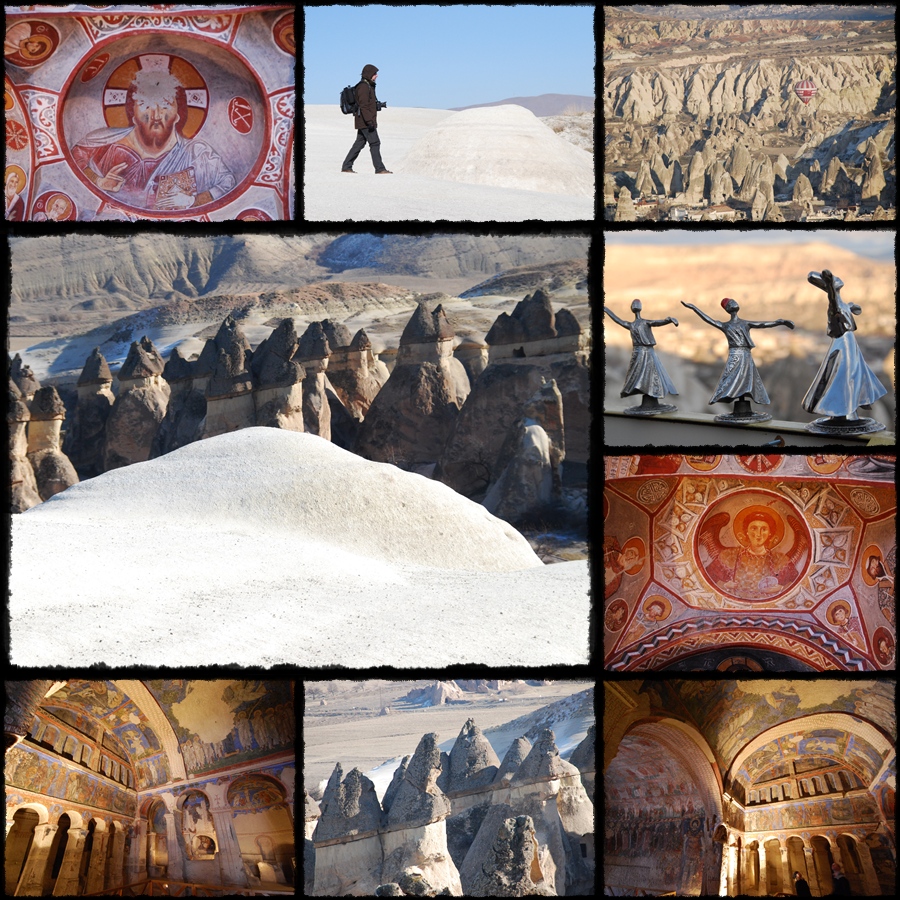 cappadocia with snow, kapadocja pod sniegiem, snieg w kapadocji, cappadocia sotto la neve, cammini delle fate, open air museum, chiese rupestre, rupestic churches, Erciyas, cappadocia vulcano