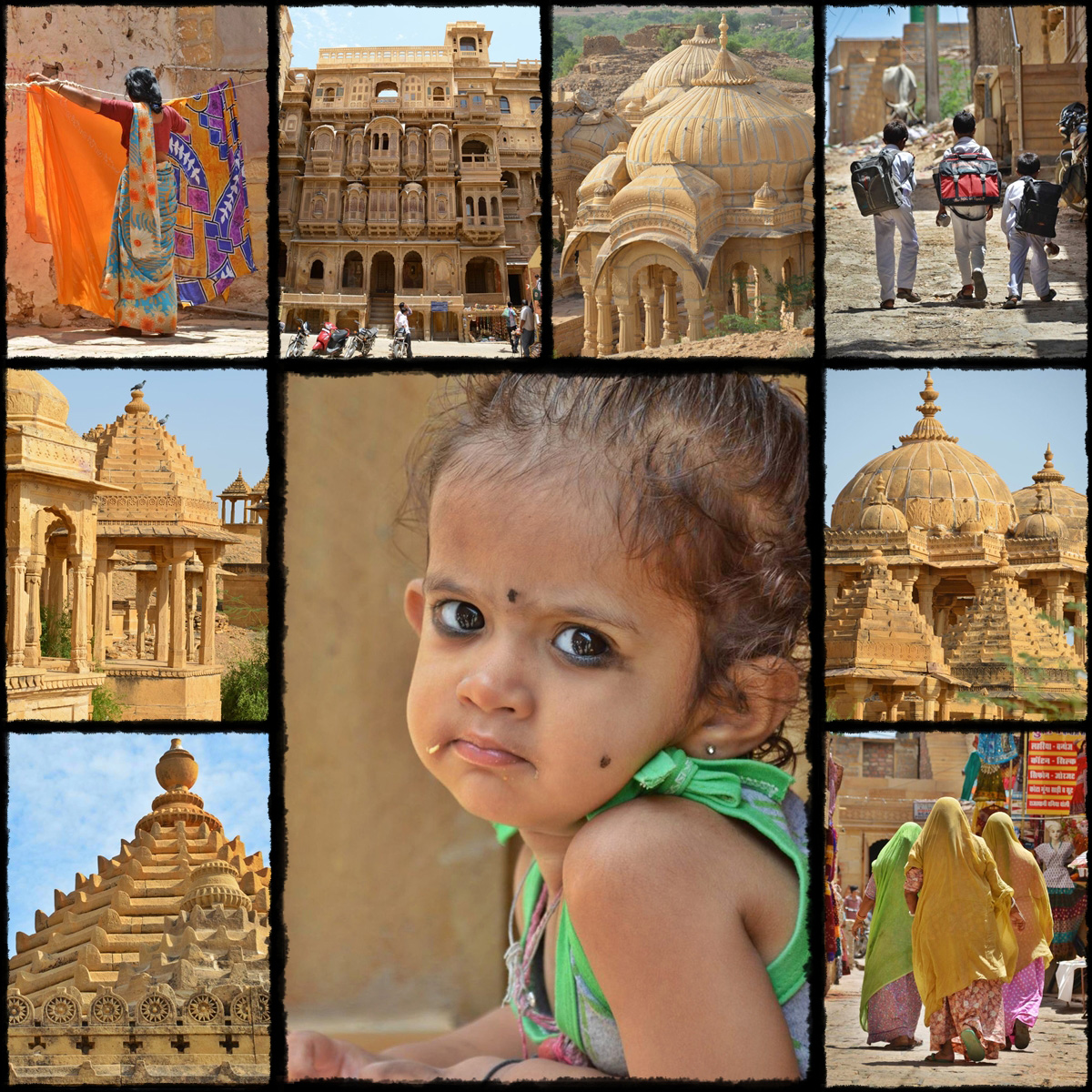THE GOLDEN CITY OD JAISALMER > GADSISAR LAKE > JAISALMER FORT > Rishabhadeva Temple > Jain Sambhavnath temple > decorated merchant's houses facades > SAM VILLAGE, NEAR PAKISTAN BORDER > CAMMEL RIDE IN THE THAR DESERT