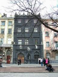 Czarna Kamienica, Lorencowiczowska, Anczowskiego, Black Palace, Rynok Square, Lviv