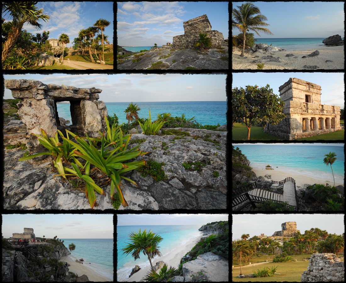 tulum, rovine al mare, rovine maya al oceano, ruiny nad oceanem, maja, majowie, maya, il tempio