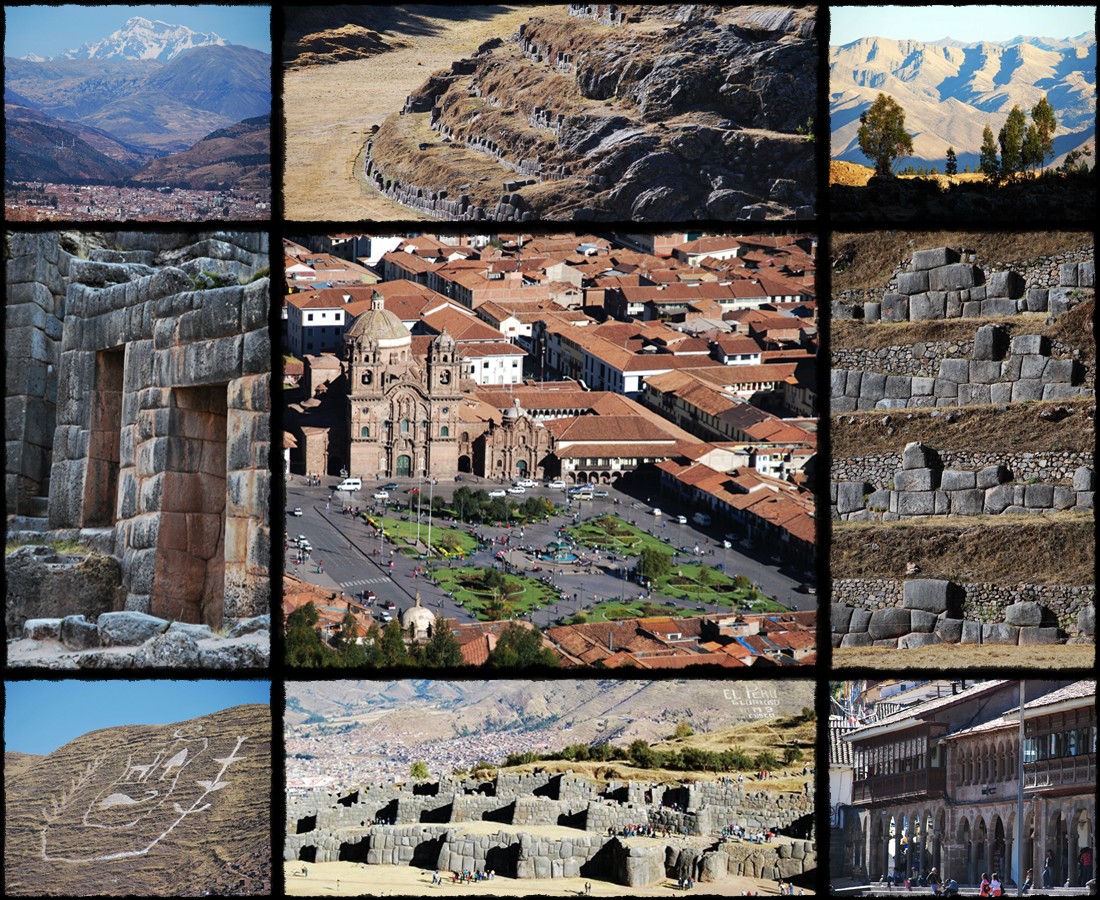 Cusco, Fortezza di Sacsayhuamn, Centro Cerimoniale di Tambomachay, Centro Cerimoniale di Pucapucara, Centro Cerimoniale di Quenqo