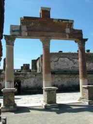 Ruins of Pompei. Il Foro. Forum. Il Macellum