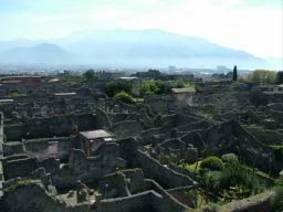 Ruins of Pompei. View from Porta Nola