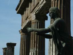 Pompei sculpture, Copy of Apollo statue. Tempio di Apollo