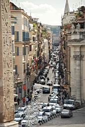 Via del Corso and the obelisque