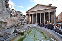 Fontana del Pantheon , piazza della rotonda