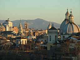 cupole di roma, rzym z widoku ptaka, kopuly rzymu, koscioly rzym, panorama rzymu, panoramic rome