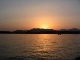 Sunset over the Red Sea, Sinai Desert