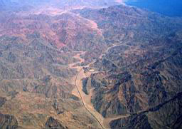 Over the Sinai. Aerial view