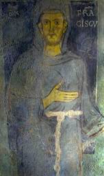 Jedyny autentyczne malowidlo przedstawiajace Swietego Franciszka z Asyzu. San Francesco a Subiaco