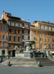 Fountain at Piazza Santa Maria in Trastevere
