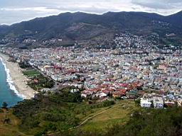 Cleopatra Beach, Alanya. View from the Castle
