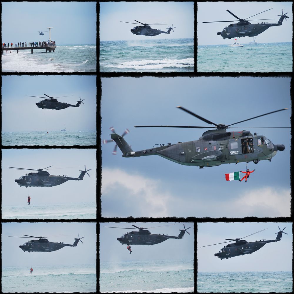 HH-3F, HH3F, HH 3 F, elicottero, helikopter, eli, ostia, roma air show, airshow, lungomare di ostia, aeronautica militare italiana, marina militare italiana